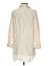 MNG Ivory 3/4 Sleeve Button-Down Shirt Size S - photo 2