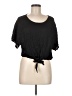 Amuse Society 100% Modal Black Short Sleeve Top Size M - photo 1