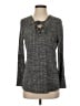 Chenault Gray Long Sleeve Top Size S - photo 1