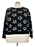Shein Curve 100% Acrylic Stars Black Pullover Sweater Size 2X - photo 1