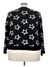 Shein Curve 100% Acrylic Stars Black Pullover Sweater Size 2X - photo 2