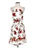 Unbranded 100% Polyester Floral White Casual Dress Size S - photo 1