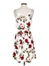 Unbranded 100% Polyester Floral White Casual Dress Size S - photo 2