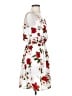 Unbranded 100% Polyester Floral White Casual Dress Size S - photo 4