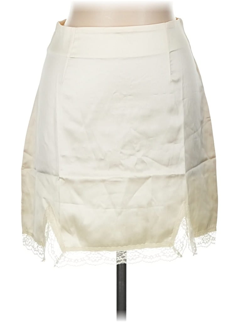 Pre-owned Lyaner Casual Skirt In White