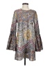 BCBGeneration 100% Polyester Paisley Gray Casual Dress Size S - photo 1