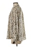 By Together 100% Polyester Animal Print Tan Long Sleeve Blouse Size M - photo 5