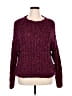Dex Tweed Burgundy Pullover Sweater Size 1X - photo 1