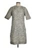 Joe Fresh Chevron-herringbone Gray Casual Dress Size 4 - photo 1