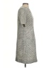 Joe Fresh Chevron-herringbone Gray Casual Dress Size 4 - photo 4