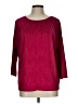 Chico's Burgundy 3/4 Sleeve Blouse Size Lg (2) - photo 1