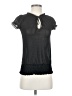 A'gaci Black Short Sleeve Blouse Size XS (estimated) - photo 1