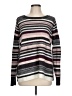 Caslon Stripes Gray Pullover Sweater Size L - photo 1