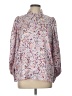 Ann Taylor 100% Polyester Paisley Purple 3/4 Sleeve Blouse Size L - photo 1