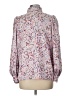 Ann Taylor 100% Polyester Paisley Purple 3/4 Sleeve Blouse Size L - photo 2