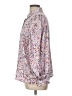 Ann Taylor 100% Polyester Paisley Purple 3/4 Sleeve Blouse Size L - photo 5