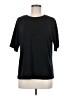 Prettygarden Solid Black Short Sleeve T-Shirt Size M - photo 1