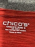 Chico's Red 3/4 Sleeve Top Size Sm (0) - photo 7