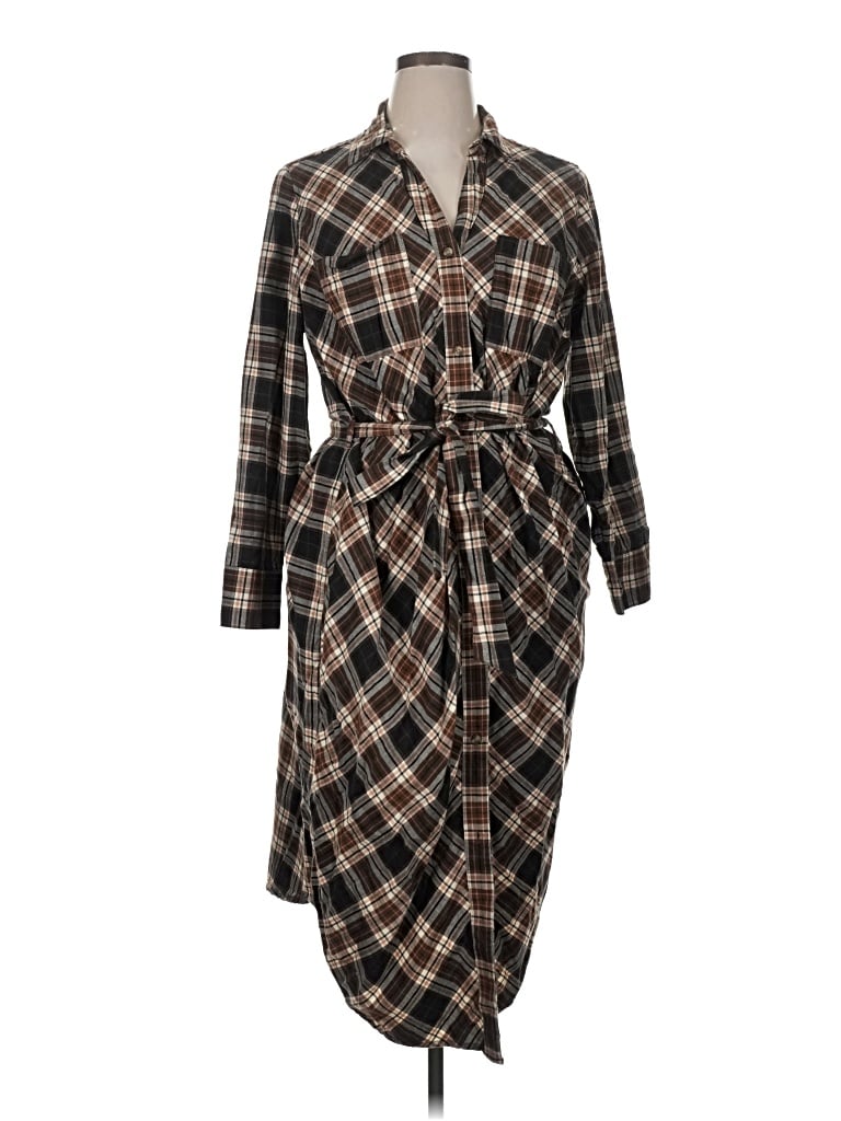 Pre-owned Falls Creek Casual Dress In Brown