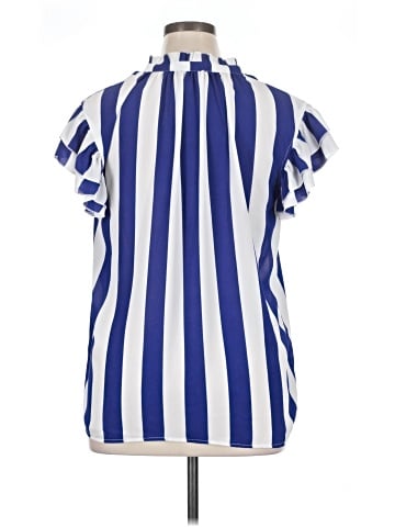 New York & Company Short Sleeve Blouse (view 2)