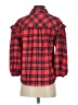 Sugarlips 100% Polyester Plaid Red 3/4 Sleeve Blouse Size XS - photo 2