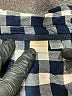 Roxy 100% Viscose Checkered-gingham Blue Long Sleeve Button-Down Shirt Size M - photo 7