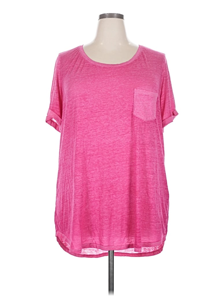 Pre-owned Faded Glory Short Sleeve T-shirt In Pink