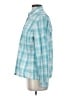 L.L.Bean Plaid Teal Long Sleeve Blouse Size S - photo 5