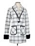 Ellen Reyes Plaid Gray Coat Size S - photo 1