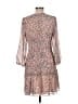 Ali & Jay 100% Polyester Print Brown Casual Dress Size L - photo 2