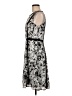 Talbots 100% Polyester Graphic Black Cocktail Dress Size 6 - photo 5