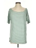 Assorted Brands Stripes Green Short Sleeve T-Shirt Size S - photo 1