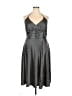 A.P.N.Y. Chevron-herringbone Gray Cocktail Dress Size 2 - photo 1