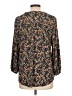 Vince Camuto Floral Black 3/4 Sleeve Blouse Size L - photo 2