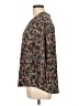 Vince Camuto Floral Black 3/4 Sleeve Blouse Size L - photo 5