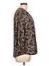 Vince Camuto Floral Black 3/4 Sleeve Blouse Size L - photo 4