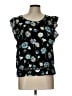 Xhilaration 100% Polyester Black Sleeveless Blouse Size L - photo 1