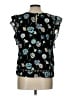 Xhilaration 100% Polyester Black Sleeveless Blouse Size L - photo 2