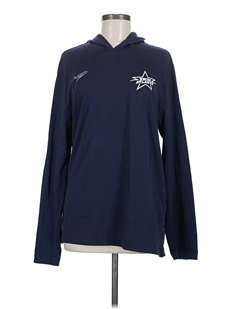 Pre-owned Speedo Pullover Hoodie In Blue