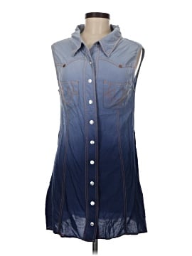 True Religion Sleeveless Button Down Shirt