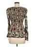 Willow & Root Floral Brown Long Sleeve Blouse Size M - photo 2