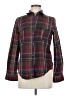 Lauren by Ralph Lauren Plaid Burgundy Long Sleeve Button-Down Shirt Size M - photo 1
