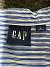 Gap Stripes Blue Long Sleeve Button-Down Shirt Size L - photo 7