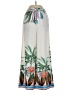 Shein 100% Polyester Tropical Ivory Casual Pants Size 2 - photo 1