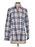 Talbots Plaid Blue Long Sleeve Button-Down Shirt Size S - photo 1