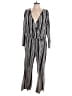 rue21 Stripes Silver Jumpsuit Size L (estimated) - photo 1