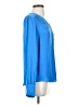 Maison d' Amelie 100% Polyester Blue Long Sleeve Blouse Size S - photo 4