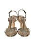 Ralph Lauren Collection Metallic Gold Teal Sandals Size 6 1/2 - photo 2