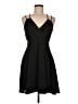 Express 100% Polyester Solid Black Cocktail Dress Size M - photo 1