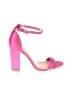 Shoedazzle Color Block Pink Sandals Size 9 - photo 1